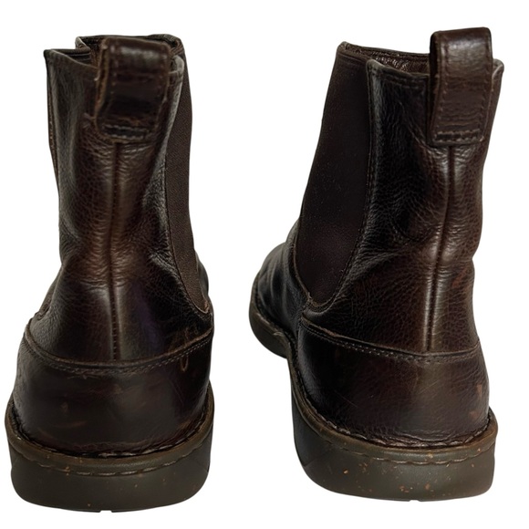 UGG Men’s Size 10.5 Brown Leather Chelsea Boots Pull-On Winter Fall Boot - Picture 6 of 8